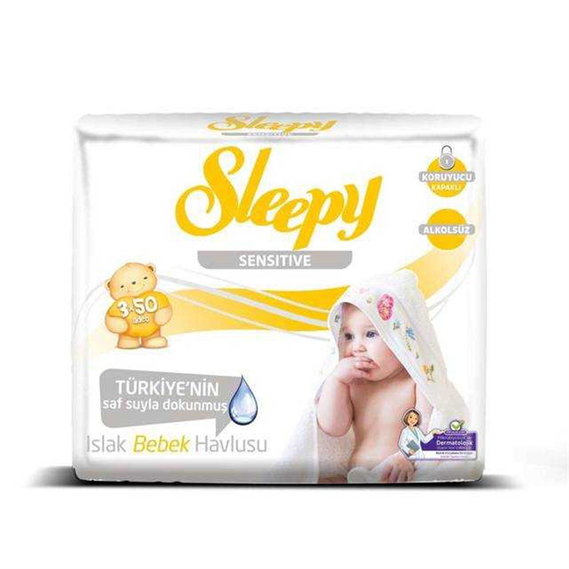 sleepy-islak-havlu-sensitive-3x50li